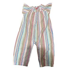 4/$20 Baby Girl Romper Striped Spring Summer Pants Outfit 6-9 month 🛑